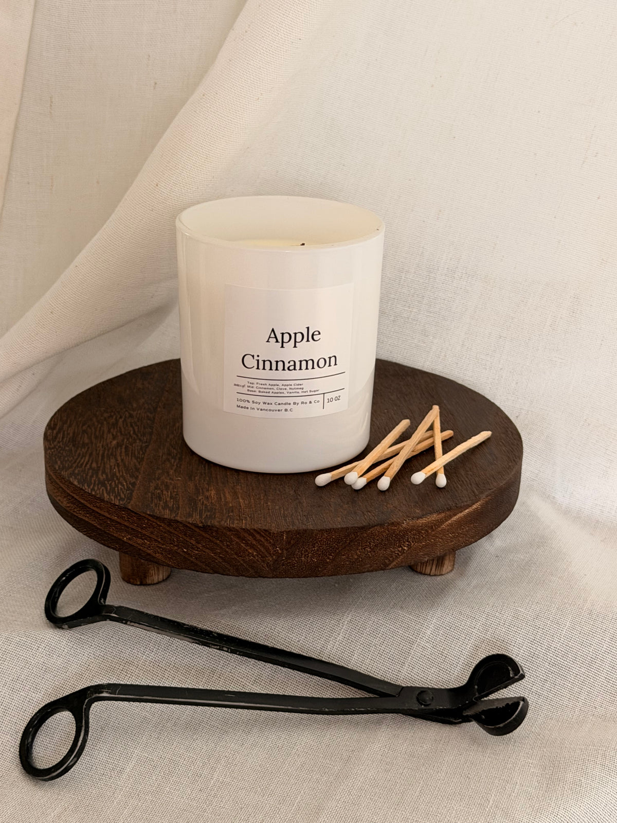 Apple Cinnamon Soy Wax Candle 10oz
